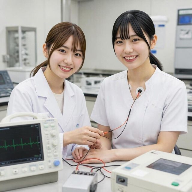 山陽女子短期大学 化学分析ってどうやるの？/心臓の電気信号を見てみよう1