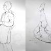 専門学校千葉デザイナー学院 イラストレーション（人物クロッキー）★感じたままに描く！喜！