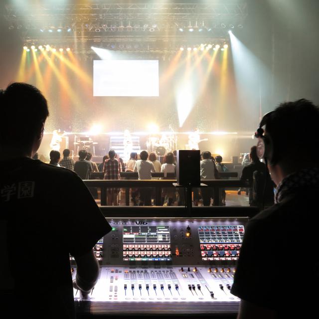 東放学園音響専門学校 ライブPA1日体験1