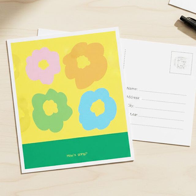 専門学校　札幌デザイナー学院 【グラフィックwebフォト専攻】春のポストカード1