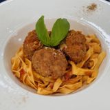ミートボールパスタ＆魚介のマリネ＆パンナコッタの詳細