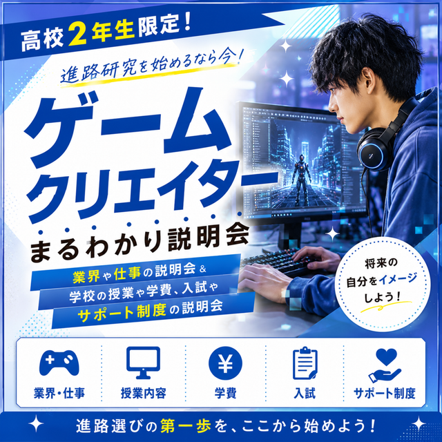 総合学園ヒューマンアカデミー京都校 【高2】ゲームを仕事にする！仕事解説＆学費・入試ガイダンス1