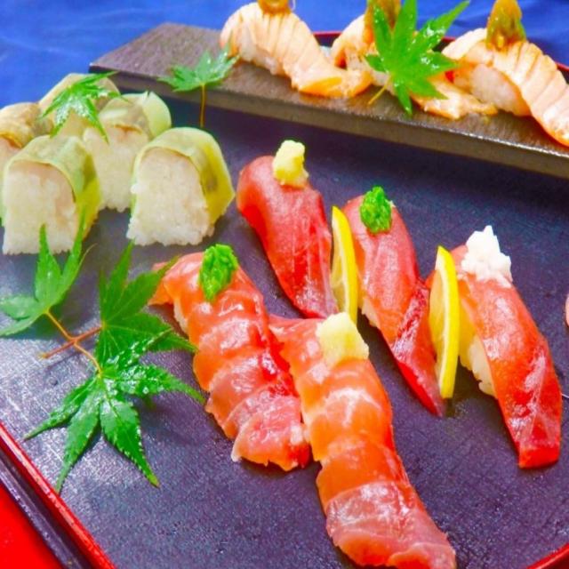 東京山手調理師専門学校 【日本料理】マグロと炙りサーモンの寿司(世田谷校)1