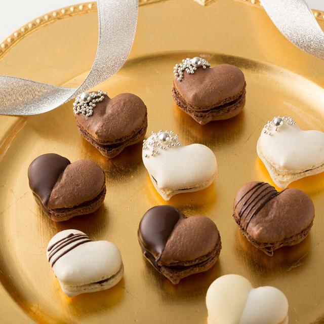 赤堀製菓専門学校 【バレンタイン応援！】ハートのチョコマカロンﾃﾞ1