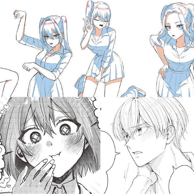 大阪総合デザイン専門学校 【漫画・アニメーション】キャラクターに仕草をつけてみよう！1