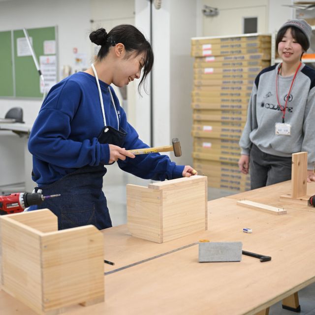 仙台工科専門学校 大工技能はもちろん、設計・施工も学べる！｜大工技能学科2