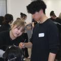 専門学校岡山ビューティモード ヘアビューティ学科｜メンズのショートスタイルを切ってみよう♪