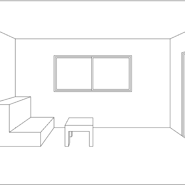 千葉職業能力開発短期大学校 【住居環境科】立体的な内観イラストを描いてみよう！1