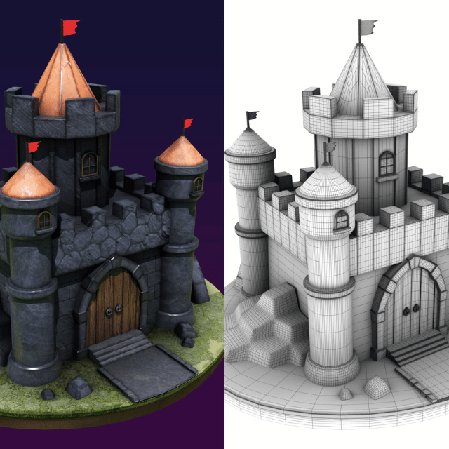 沖縄ラフ＆ピース専門学校 初心者でもできる！ゲームに出てくる「城」を制作してみよう！1