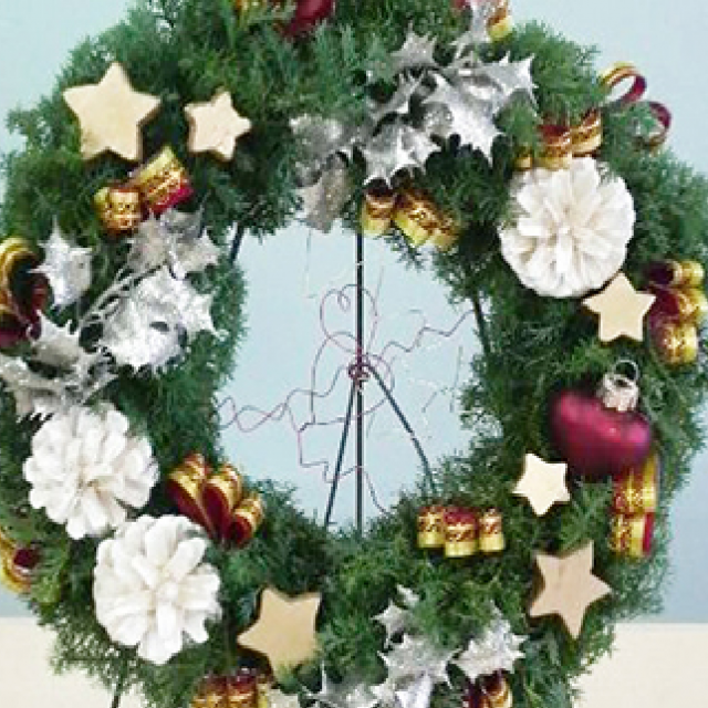 大阪ビジネスカレッジ専門学校 X'mas★Arrangement Miniリース制作1