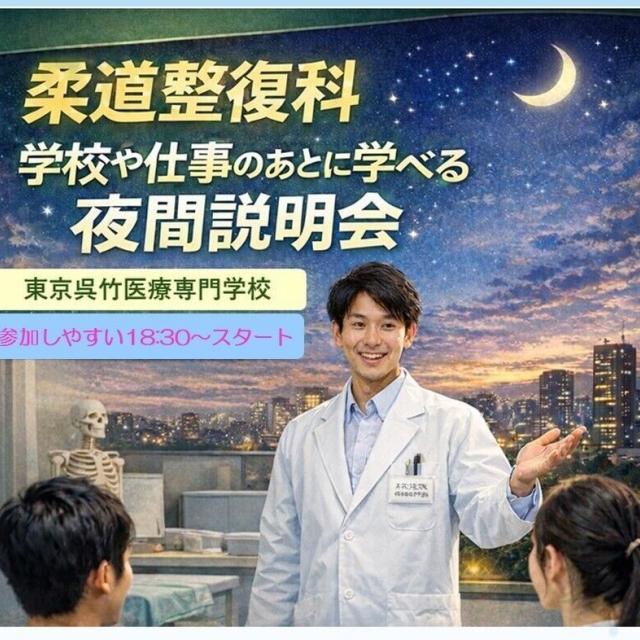 東京呉竹医療専門学校 夜間説明会～柔道整復師の魅力をご紹介～1