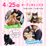 4/25(土)★わんちゃんといっしょオープンキャンパスの詳細