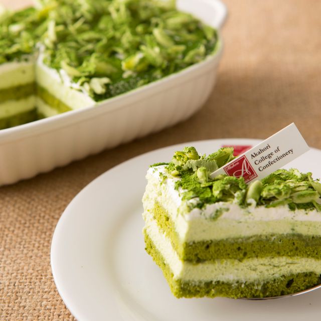 赤堀製菓専門学校 抹茶シフォン＆抹茶ラテ1