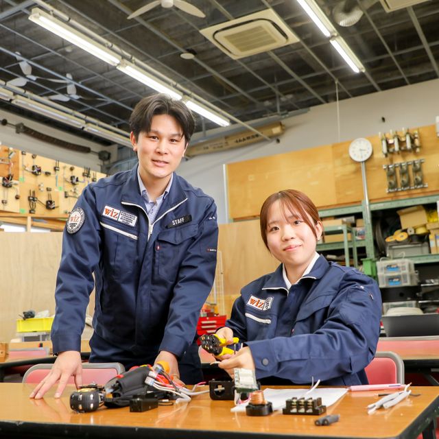 ＷｉＺ国際情報工科自動車大学校 電気分野★電気工事士の仕事を体験してみよう！1