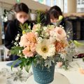 【フラワーデザイン】春のお花でカラフルなアレンジを作ろう／専門学校　ちば愛犬動物フラワー学園