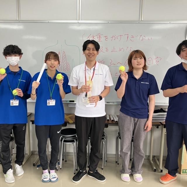 中央スポーツ医療専門学校 ビリビリ体験＆ストレッチ2