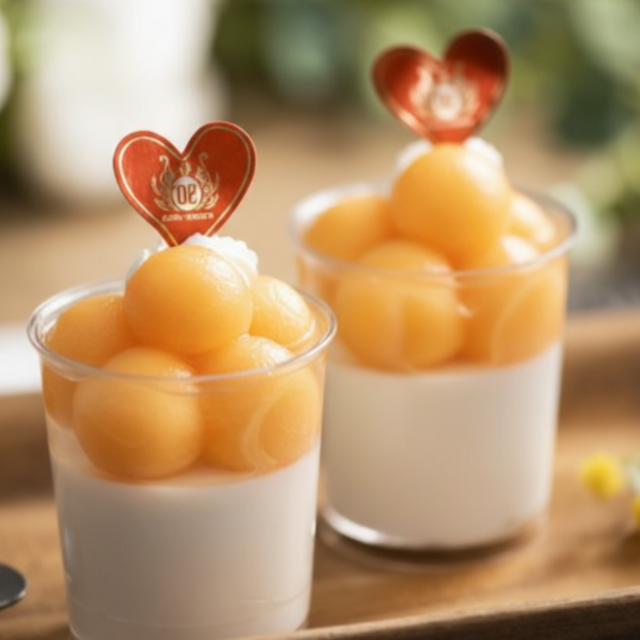 東京ベルエポック製菓調理専門学校 【パティシエ体験】パンナコッタとメロンのゼリー1