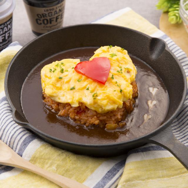 赤堀製菓専門学校 2月2日(土) ハートのオムライス1