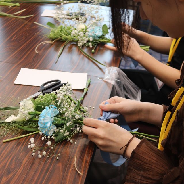 専門学校　ちば愛犬動物フラワー学園 【フラワーデザイン】結婚式をお花で飾るテーブルコーデSP1