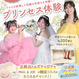 ★大人気★200着のドレスから選べるプリンセス体験の詳細
