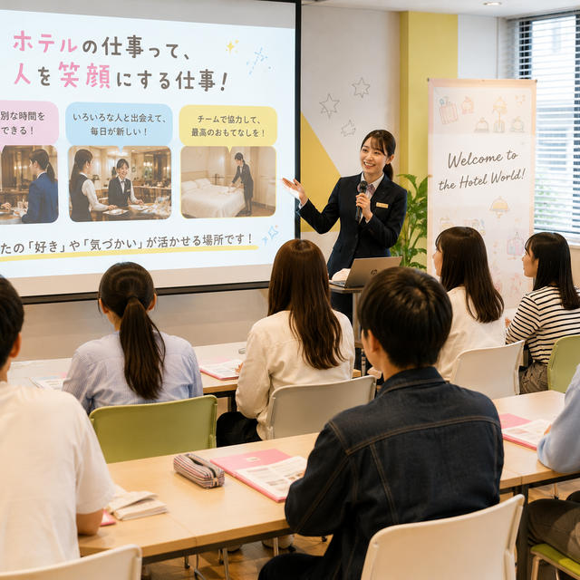 日本国際学園大学 キャスウェル外語エアライン・ホテル＆ブライダル専門学校 夏休みにホテル業界について理解を深めよう！2
