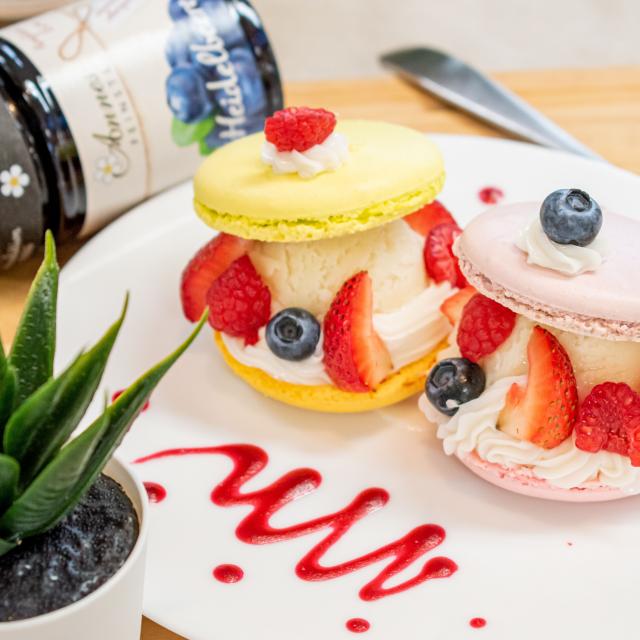 横浜スイーツ＆カフェ専門学校 クリームたっぷり！太っちょベリーマカロン★初心者大歓迎★1