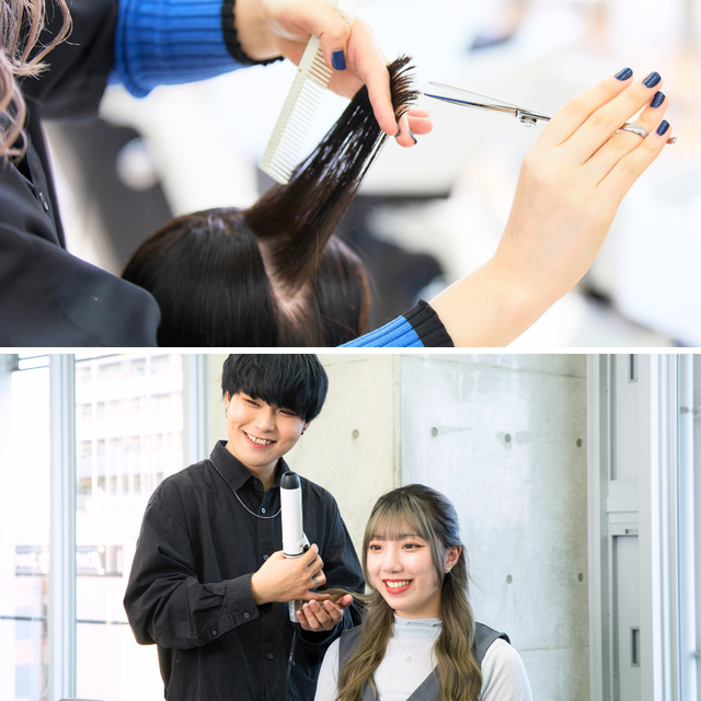 ジェイ　ヘアメイク美容専門学校 ヘアアイロン＆ヘアカット体験1