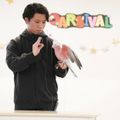 専門学校ビジョナリーアーツ エキゾチックアニマルショーに挑戦！