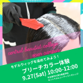 セントラルビューティストカレッジ 【交通費サポートあり】9月27日(土)/ブリーチカラー体験