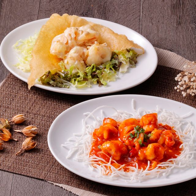 大阪調理製菓専門学校ｅｃｏｌｅ　ＵＭＥＤＡ 【中国】エビチリ&エビマヨ1