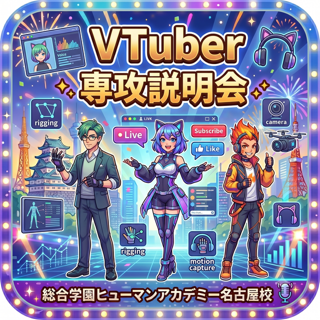 総合学園ヒューマンアカデミー名古屋校 VTuber専攻 説明会1