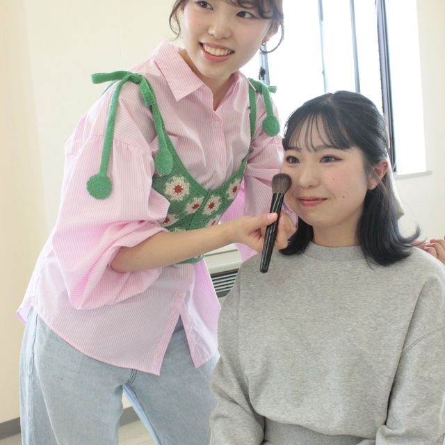 岩手理容美容専門学校 【特別メイク】デモンストレーション☆彡1
