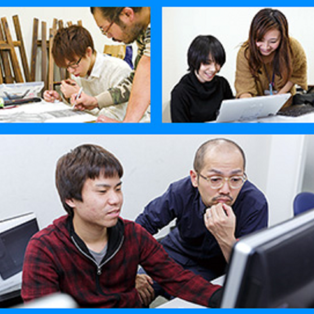 総合学園ヒューマンアカデミー神戸校 イラストテクニック体験授業 ~ポーズ編~1