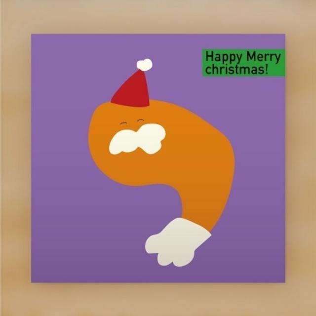 専門学校　札幌デザイナー学院 【グラフィックwebフォト専攻】クリスマスカード1