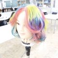 国際ビューティ＆フード大学校 【美容学科】ハロウィン限定！カラフルヘアカラー体験