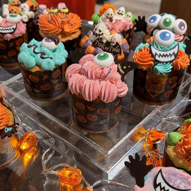 札幌ベルエポック製菓調理専門学校 【スイーツ体験】ハロウィンビュッフェ付き★カップケーキ2