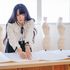 足利デザイン・ビューティ専門学校 ファッションデザイン科：シアー巾着製作体験！ミシンを使おう♪4
