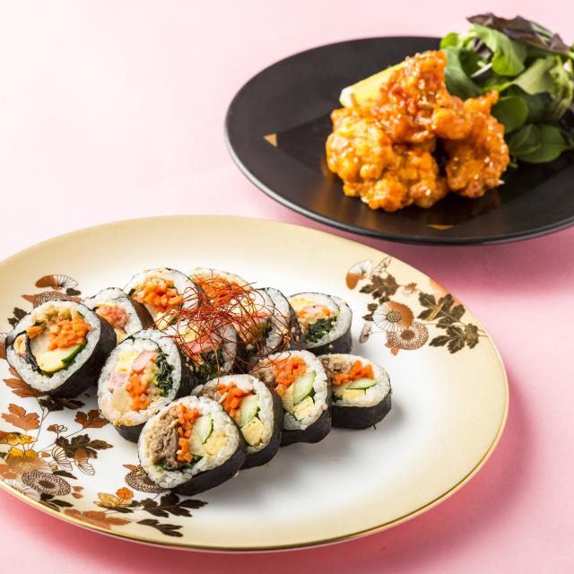 東京調理製菓専門学校 ヤンニョムチキンとキンパ2