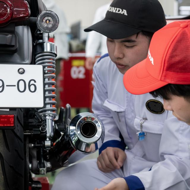 ホンダテクニカルカレッジ関東 【バイクコース】夏の体験入学！4