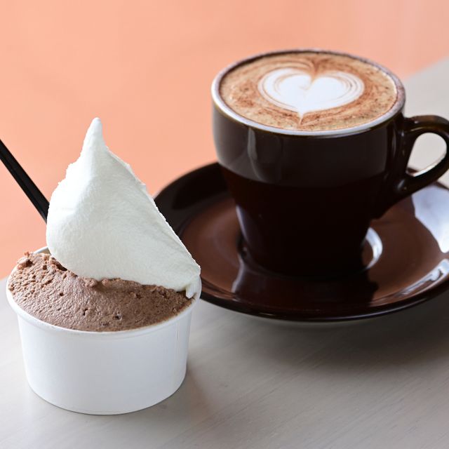 札幌ベルエポック製菓調理専門学校 【カフェ★スペシャル体験】デザインカプチーノ＆ジェラート1