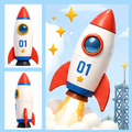 沖縄ラフ＆ピース専門学校 3DCGでロケットをデザインしよう！