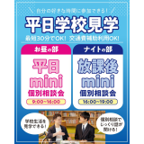 【来校型・交通費支給】平日学校見学の詳細