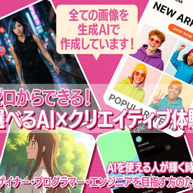 札幌デザイン＆テクノロジー専門学校 ゼロからできる！選べるAI×クリエイティブ体験1