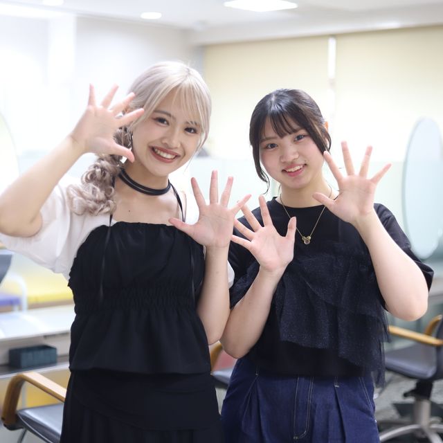 高津理容美容専門学校 ワインディング・カット・ヘアレンジ★2
