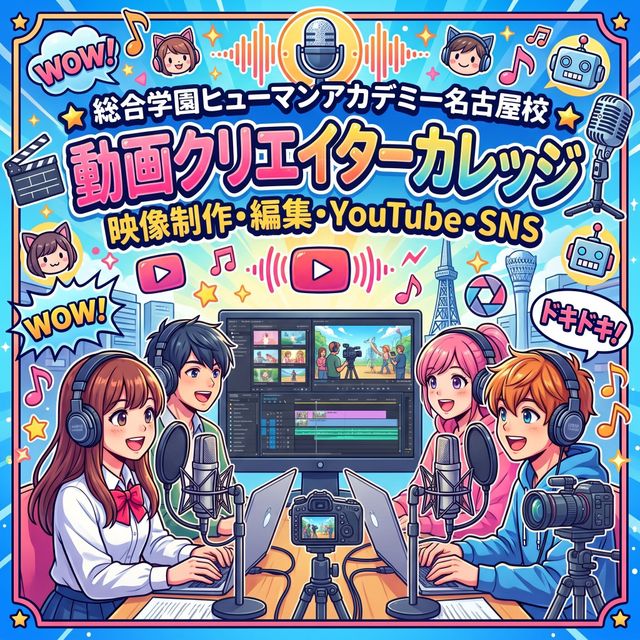 総合学園ヒューマンアカデミー名古屋校 【動画クリエイターカレッジ】体験授業1