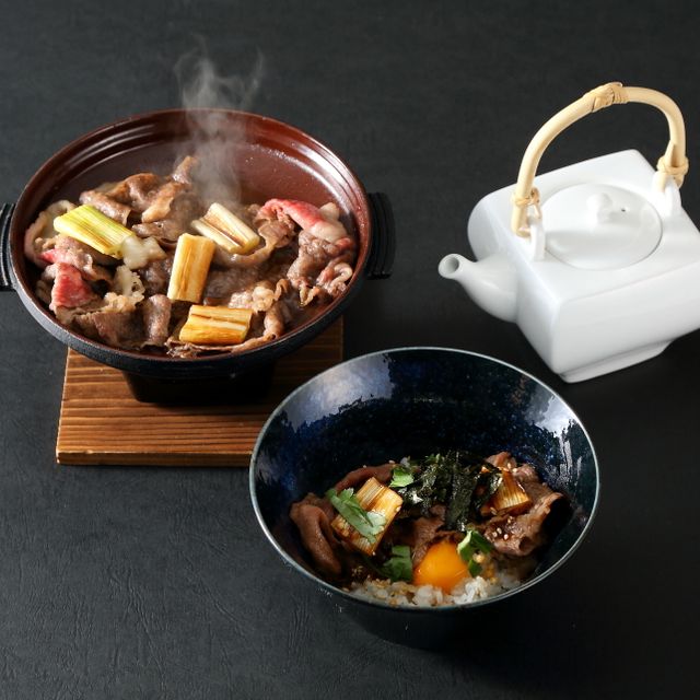 神戸国際調理製菓専門学校 【調理】牛ロース肉すき焼き出汁茶漬け1