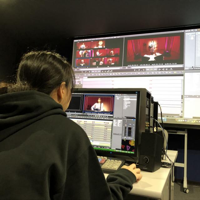 札幌ミュージック＆エンターテインメント専門学校 カッコいい映像を編集！ミュージックビデオ編集体験3